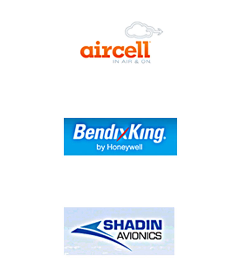 Aircell, Bendix King, and Shadin Avionics Loogs